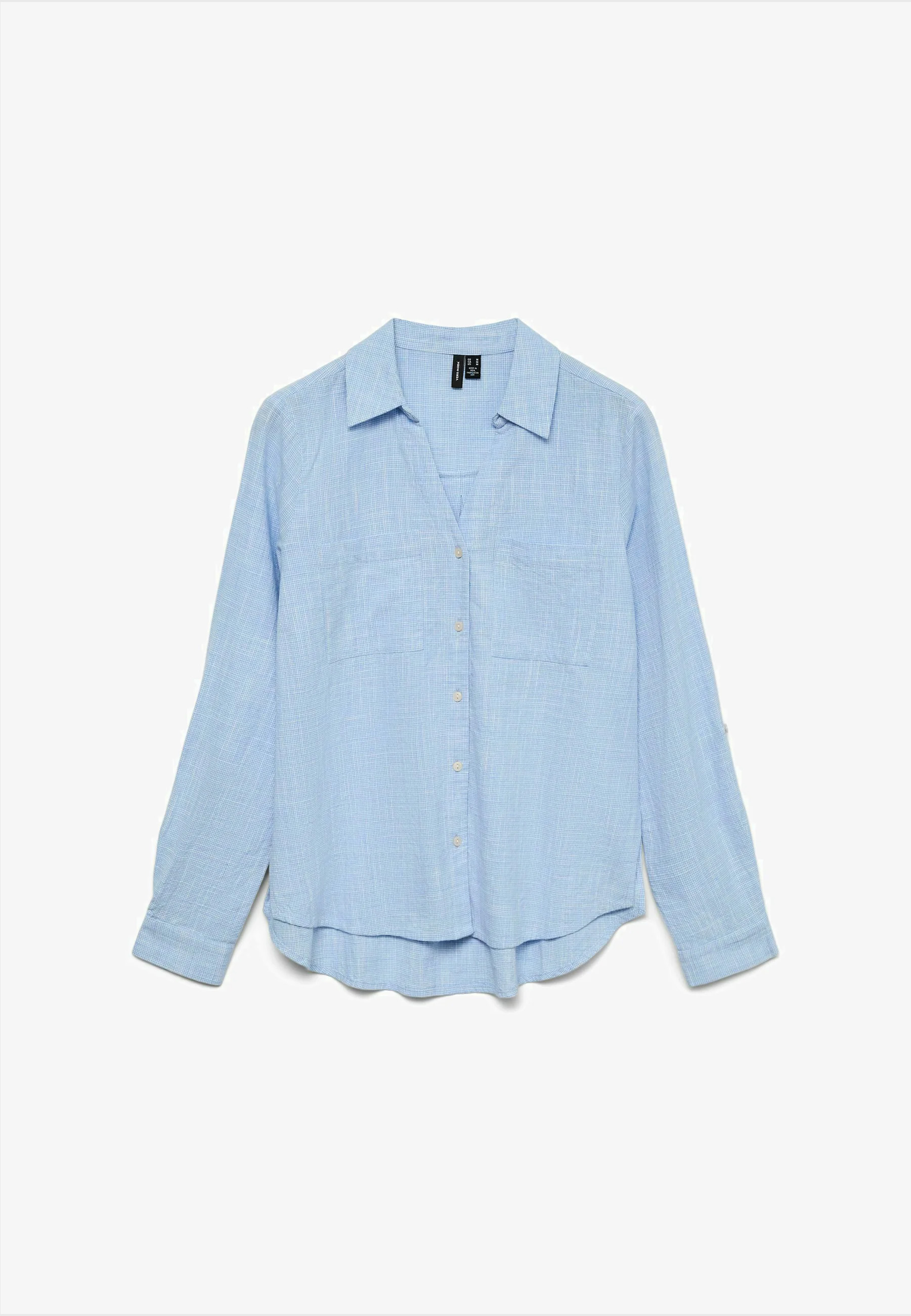 Blue Button-Up